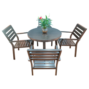Nordic Minimalist Style Aluminiumlegierungstisch und Stuhl