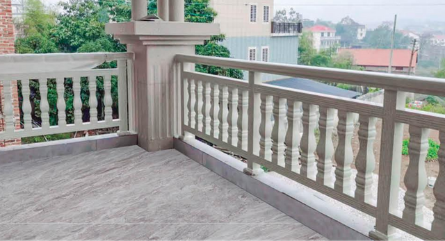 Bardzo trwały marmurowy poręcz aluminiowy