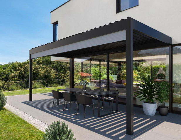 Aluminijasta pergola v evropskem slogu