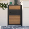 Leichte luxuriöse französische Stil intelligente Aluminiumlegierung Eingangstor Nachahmungsholz Holz Getreide Stummes Design