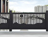 Nowoczesne minimalistyczne ogrodzenie ze stopu aluminium