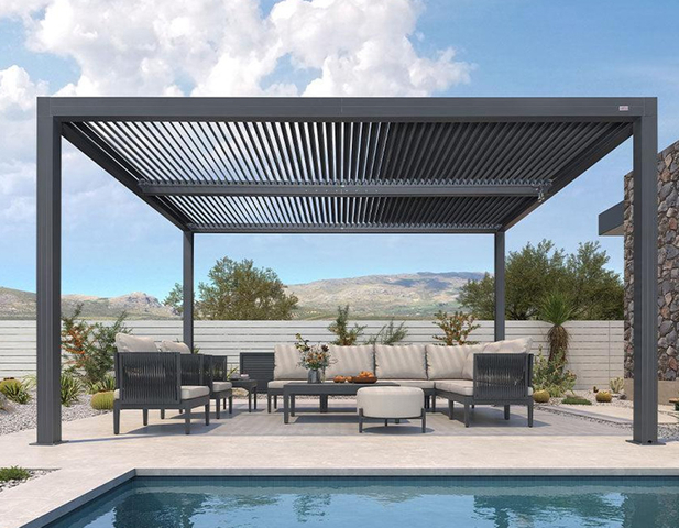 Eenvoudig type aluminium pergola