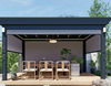 လျှပ်စစ် windproof ကုလားကာနှင့်အတူ Aluminum pergola