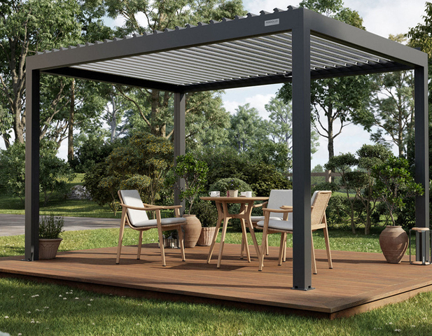 Eenvoudig type aluminium pergola