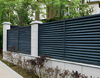 Nowoczesne minimalistyczne ogrodzenie ze stopu aluminium