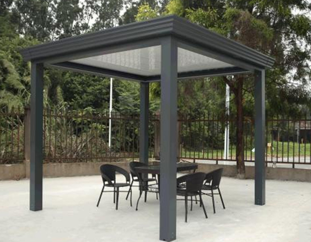 Aluminijasta pergola v evropskem slogu